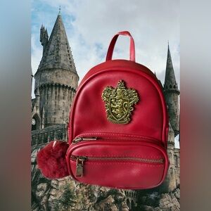 Harry Potter Universal Studios Gryffindor Red Mini Backpack  NWOT